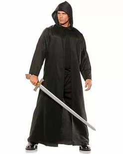 Adult Black Hooded Cloak