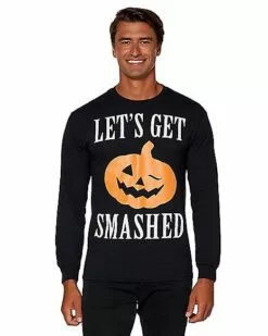 Let's Get Smashed Long Sleeve T Shirt 8 Let's Get Smashed Long Sleeve T Shirt -Cosplay Shop 01353580 a