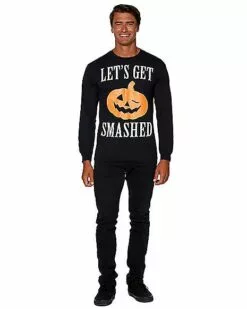 Let's Get Smashed Long Sleeve T Shirt 11 Let's Get Smashed Long Sleeve T Shirt -Cosplay Shop 01353580 d
