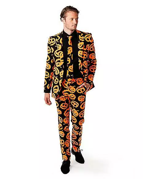 Adult Jack-O-Lantern Suit 1 Adult Jack-O-Lantern Suit