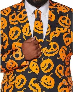 Adult Jack-O-Lantern Plus Size Suit 5 Adult Jack-O-Lantern Plus Size Suit -Cosplay Shop 01381524 c