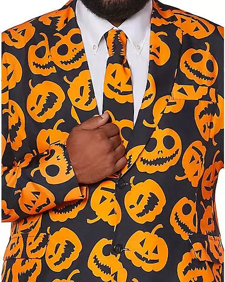 Adult Jack-O-Lantern Plus Size Suit 3 Adult Jack-O-Lantern Plus Size Suit - Image 3