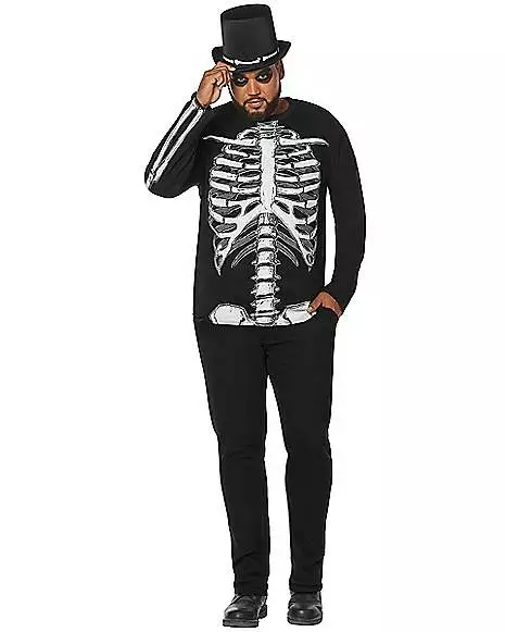 Long Sleeve Skeleton T Shirt 1 Long Sleeve Skeleton T Shirt