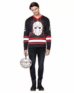 Jason Voorhees Hockey Jersey - Friday The 13th 6 Jason Voorhees Hockey Jersey - Friday The 13th -Cosplay Shop 01405588 c