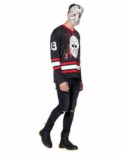 Jason Voorhees Hockey Jersey - Friday The 13th 7 Jason Voorhees Hockey Jersey - Friday The 13th -Cosplay Shop 01405588 d