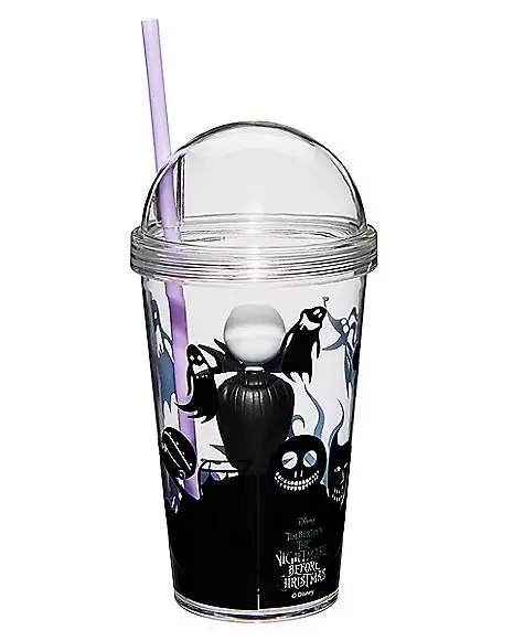 Jack Skellington Cup With Straw - Nightmare Before Christmas 3 Jack Skellington Cup With Straw - Nightmare Before Christmas - Image 3