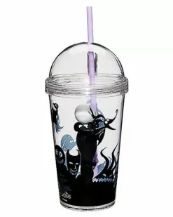 Jack Skellington Cup With Straw - Nightmare Before Christmas 7 Jack Skellington Cup With Straw - Nightmare Before Christmas -Cosplay Shop 01423375 d