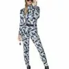 Adult Snow Camo Military Catsuit Costume