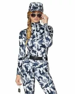 Adult Snow Camo Military Catsuit Costume 5 Adult Snow Camo Military Catsuit Costume -Cosplay Shop 01425115 c