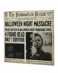 Michael Myers Haddonfield Herald Sign - Halloween 5 Michael Myers Haddonfield Herald Sign - Halloween -Cosplay Shop 01455880 c