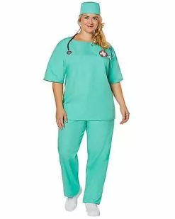 Adult ER Surgeon Plus Size Costume 9 Adult ER Surgeon Plus Size Costume -Cosplay Shop 01463249 d