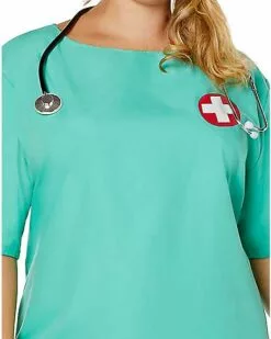 Adult ER Surgeon Plus Size Costume 11 Adult ER Surgeon Plus Size Costume -Cosplay Shop 01463249 f