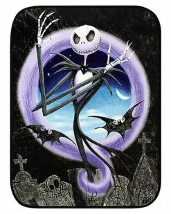 Graveyard Jack Skellington Fleece Blanket - The Nightmare Before Chris
