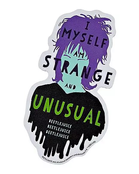 Strange And Unusual Magnet - Beetlejuice 1 Strange And Unusual Magnet - Beetlejuice