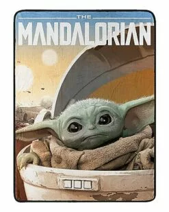 Child Arrived Fleece Blanket - The Mandalorian