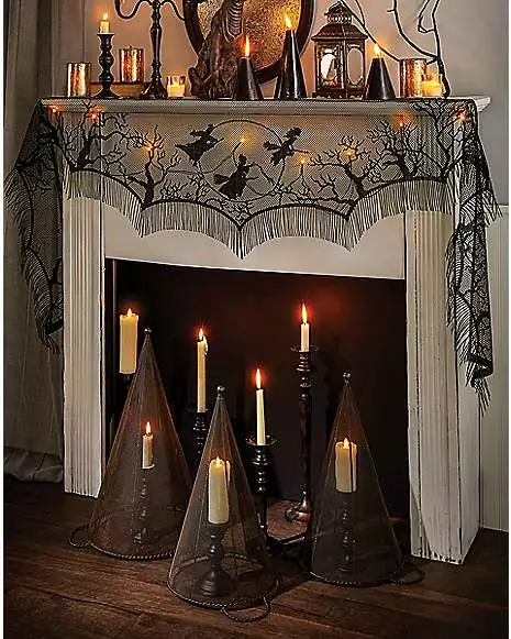 Light-Up LED Mantel Scarf - Hocus Pocus 1 Light-Up LED Mantel Scarf - Hocus Pocus