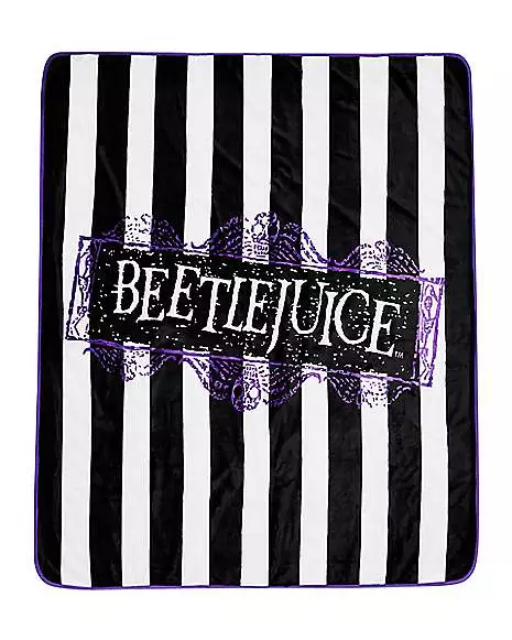 Reversible Beetlejuice Fleece Blanket 3 Reversible Beetlejuice Fleece Blanket - Image 3