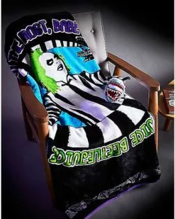 Reversible Beetlejuice Fleece Blanket 9 Reversible Beetlejuice Fleece Blanket -Cosplay Shop 01488022 e