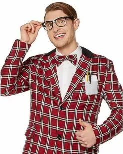 Adult Nerd Costume Kit -Cosplay Shop 01492628 c