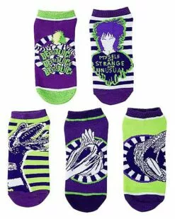 Beetlejuice Ankle Socks - 5 Pair