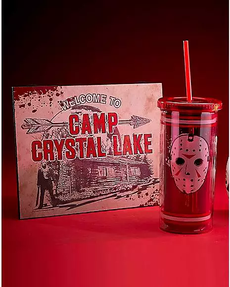 Jason Voorhees Jersey Cup With Straw 20 Oz. - Friday The 13th 3 Jason Voorhees Jersey Cup With Straw 20 Oz. - Friday The 13th - Image 3