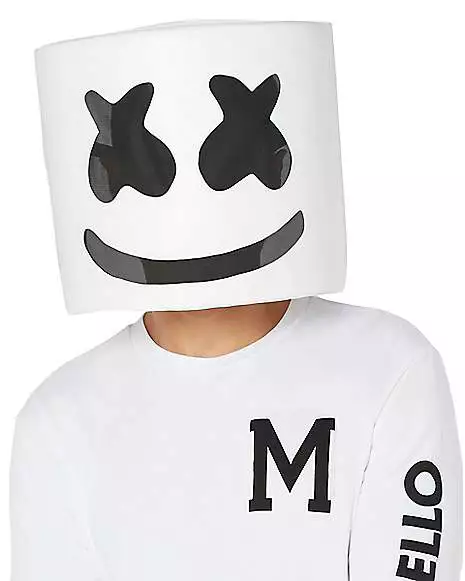 Adult Marshmello Costume 2 Adult Marshmello Costume - Image 2