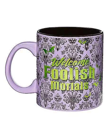 Welcome Foolish Mortals Coffee Mug 20 Oz. - The Haunted Mansion 1 Welcome Foolish Mortals Coffee Mug 20 Oz. - The Haunted Mansion