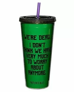 We're Dead Beetlejuice Cup With Straw 5 We're Dead Beetlejuice Cup With Straw -Cosplay Shop 01517432 c