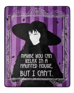 Lydia Sherpa Fleece Blanket - Beetlejuice