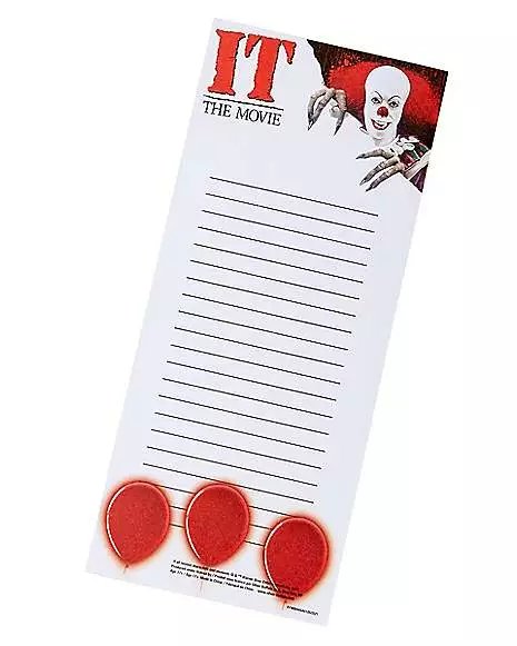 Pennywise Magnetic Notepad - IT 1 Pennywise Magnetic Notepad - IT