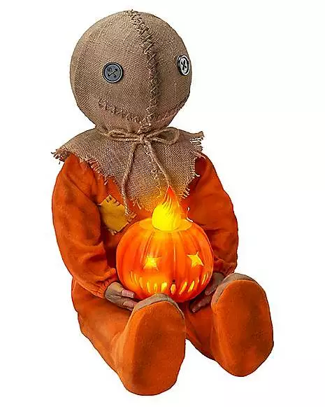 Light-Up Sitting Sam Doll - Trick 'r Treat 1 Light-Up Sitting Sam Doll - Trick 'r Treat