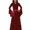 Kids Red Hooded Dress