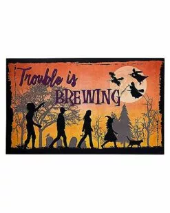 Trouble Is Brewing Doormat - Hocus Pocus
