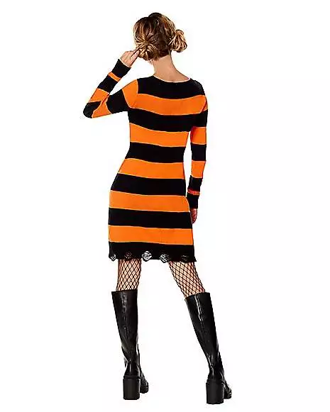 Adult Pumpkin Sweater Dress 2 Adult Pumpkin Sweater Dress - Image 2