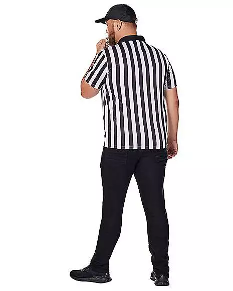 Adult Referee Plus Size Costume Kit 2 Adult Referee Plus Size Costume Kit - Image 2
