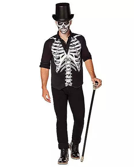 Adult Skeleton Vest 1 Adult Skeleton Vest