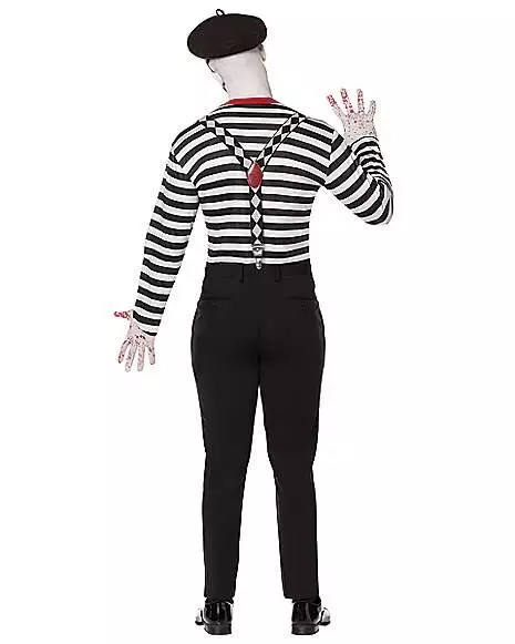 Adult Creepy Mime Costume 2 Adult Creepy Mime Costume - Image 2