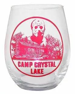 Camp Crystal Lake Stemless Glass - Friday The 13th