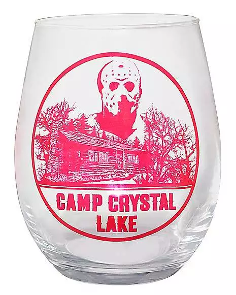 Camp Crystal Lake Stemless Glass - Friday The 13th 1 Camp Crystal Lake Stemless Glass - Friday The 13th