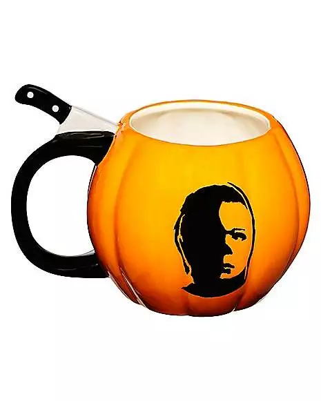 Michael Myers Pumpkin Molded Coffee Mug 20 Oz. - Halloween 2 Michael Myers Pumpkin Molded Coffee Mug 20 Oz. - Halloween - Image 2