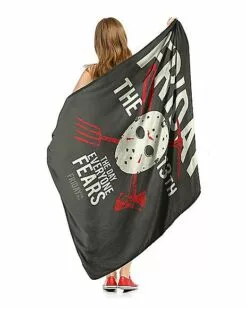 Camp Crystal Lake Fleece Blanket - Friday The 13th -Cosplay Shop 01594126 c