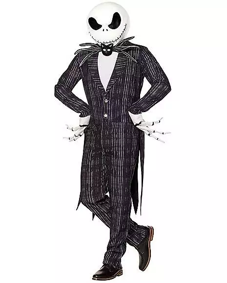 Adult Jack Skellington Costume Deluxe - The Nightmare Before Christmas 1 Adult Jack Skellington Costume Deluxe - The Nightmare Before Christmas
