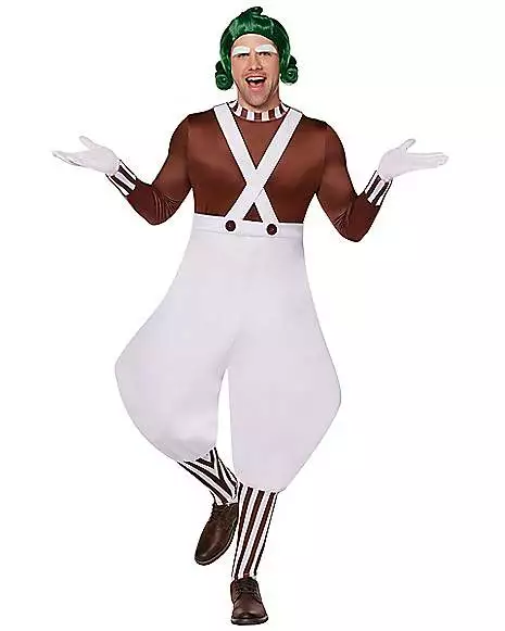 Adult Oompa Loompa Costume - Willy Wonka And The Chocolate Factory 1 Adult Oompa Loompa Costume - Willy Wonka And The Chocolate Factory