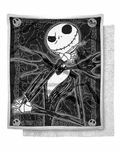 Dark Cover Jack Skellington Fleece Blanket - The Nightmare Before Chri