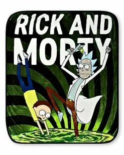 Rick And Morty Portal Fleece Blanket
